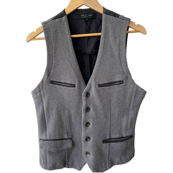 rag & bone Other - Rag & Bone Men's Wool Waistcoat Vest Grey Size 40 M